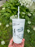 Created Co. Insulated Cold Cup with Straw - NEW COLOR!