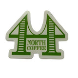 Green Deer Isle Bridge Sticker - 44 North Coffee