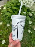 Created Co. Insulated Cold Cup with Straw - NEW COLORS & DESIGN