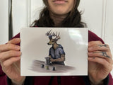 Deer notecard by Samantha Hutchinson - 44 North Coffee