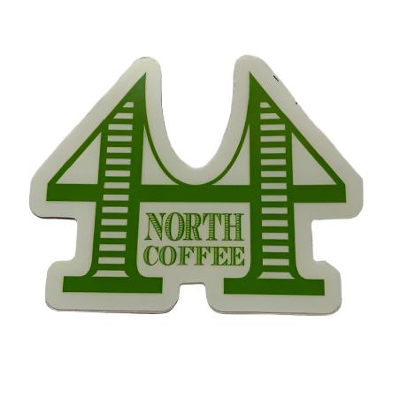 Green Deer Isle Bridge Sticker - 44 North Coffee