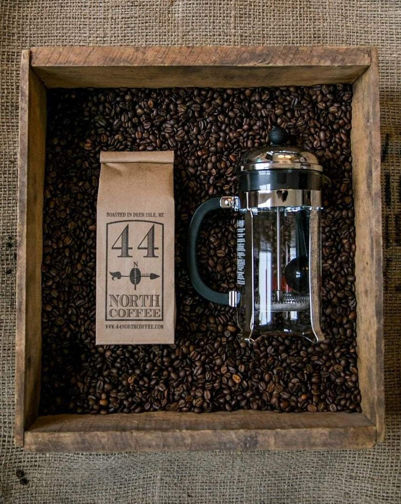 Coffee + a French Press (3 or 8 cup ) - 44 North Coffee